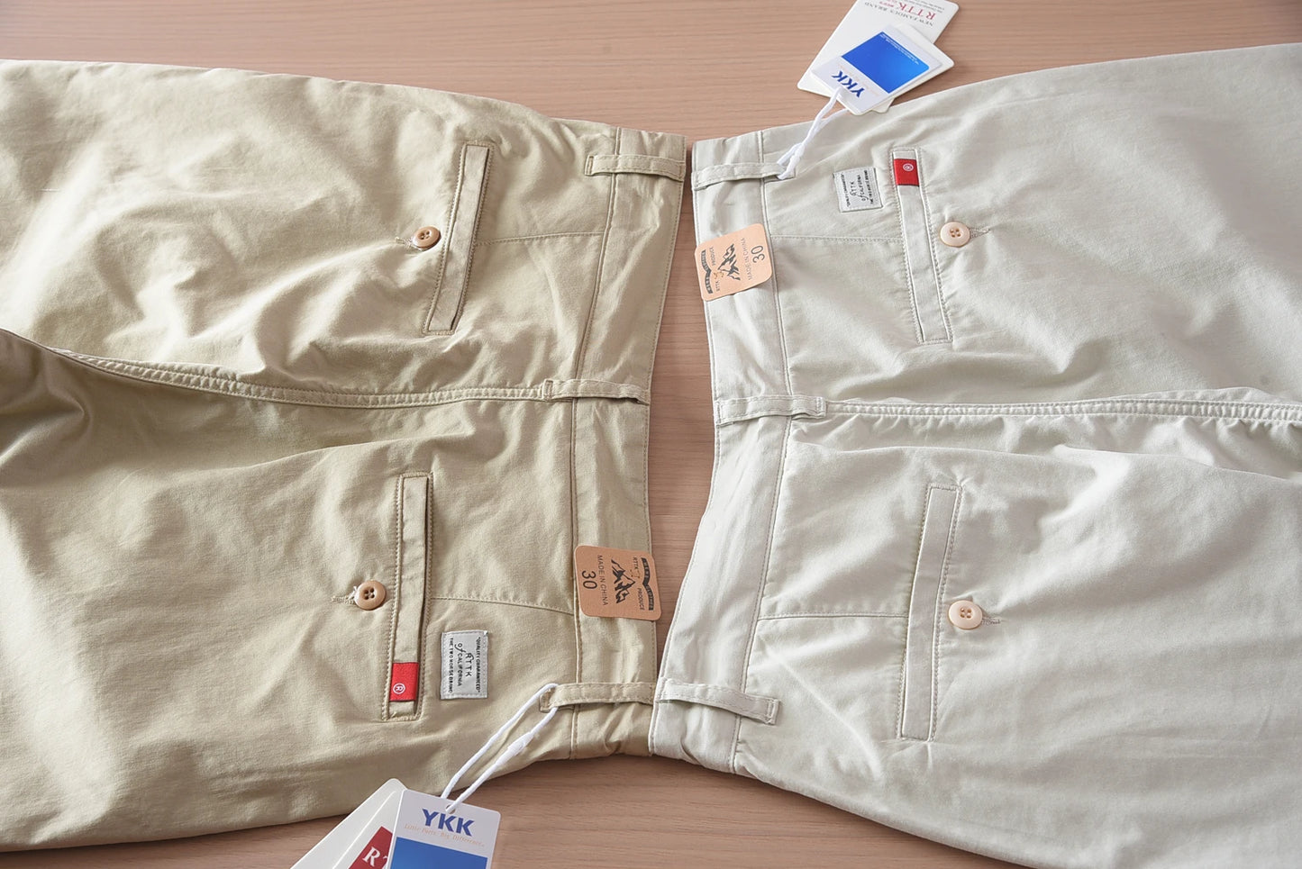 2025 Summer New American Retro Thin Micro Elasticity Casual Pants Men's Simple 97% Cotton Slim CHINO Business Straight Trousers