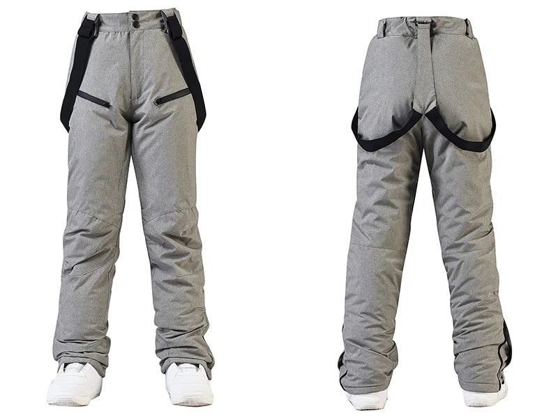 Winter Unisex Ski Pants Windproof Waterproof Snowboard Wear Outdoor Warm Snow Sports Pants Men Women Skiing Trousers