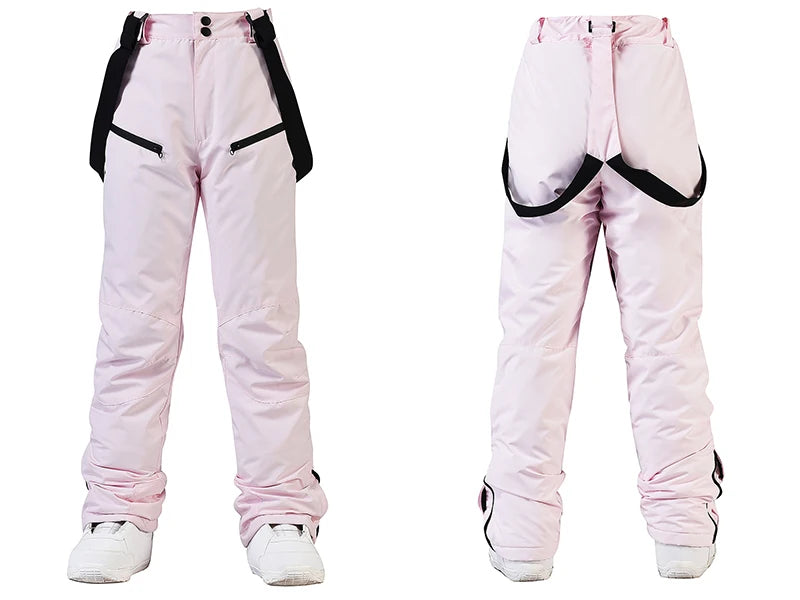 Winter Unisex Ski Pants Windproof Waterproof Snowboard Wear Outdoor Warm Snow Sports Pants Men Women Skiing Trousers