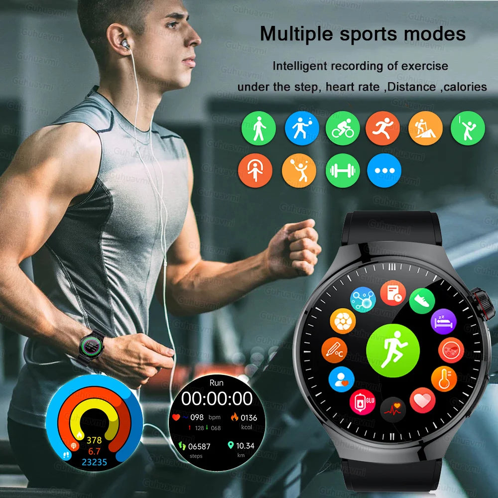 2026New high-end Smart Watch Men Women Health Measurement Blood Oxygen Bp physical examination call exercise ECG Smartwatch Man