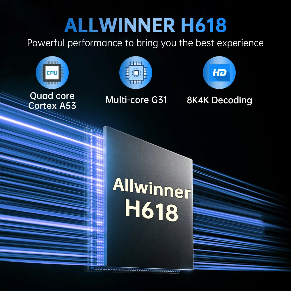 Q19 Smart TV Box Android 16 Allwinner H618 8GB 128GB 256GB Media Player Google Assistant BT6.0 Wifi 5G 8K Very Fast Set Top Box