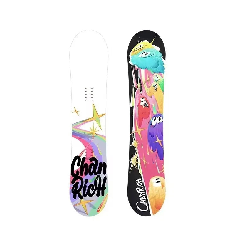 Children's All-Mountain Snowboard 80-120cm, Light Poplar Core Twin Symmetric for Beginner/Advanced Kids & Boys Girls