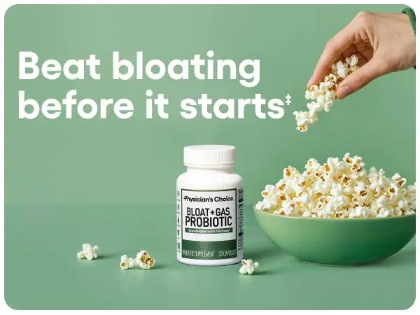 Bloat & Gas Probiotic 5-in-1 Proactive Support + Daily Relief - Digestion & Gut Health- Herbals, Digestive Enzymes