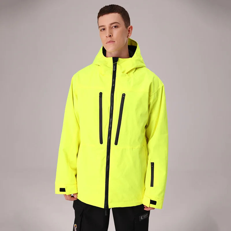 SEARIPE Winter Men Women Hooded Ski Jacket Waterproof Breathable Warm Snowboarding Coats Male And Female Outdoor Skiing Tops