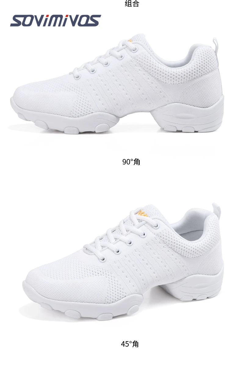 New Coming Dance Sneakers Jazz Shoes Dancing Modern Footwear Belly Contemporary Gym Dancers Leisure Sports Men Women Child Adult