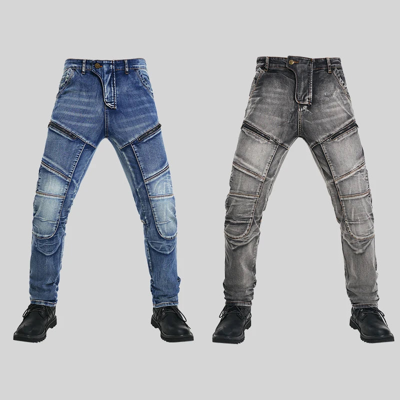 Men Moto Jeans Motorcycle Pants Protective Gear Touring Motorbike Trousers Motocross Pants CE Protective Gear Stretch Jeans
