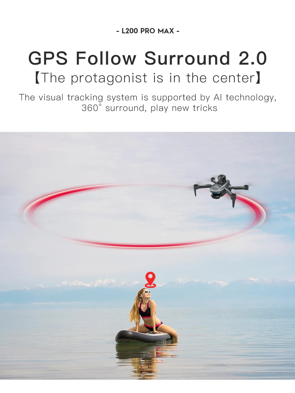 L200 PRO MAX Drone 4K HD Profesional GPS Brushless MotorQuadcopter 2-Axis Gimbal FPV 360°  laser Obstacle Avoidance RC Drone