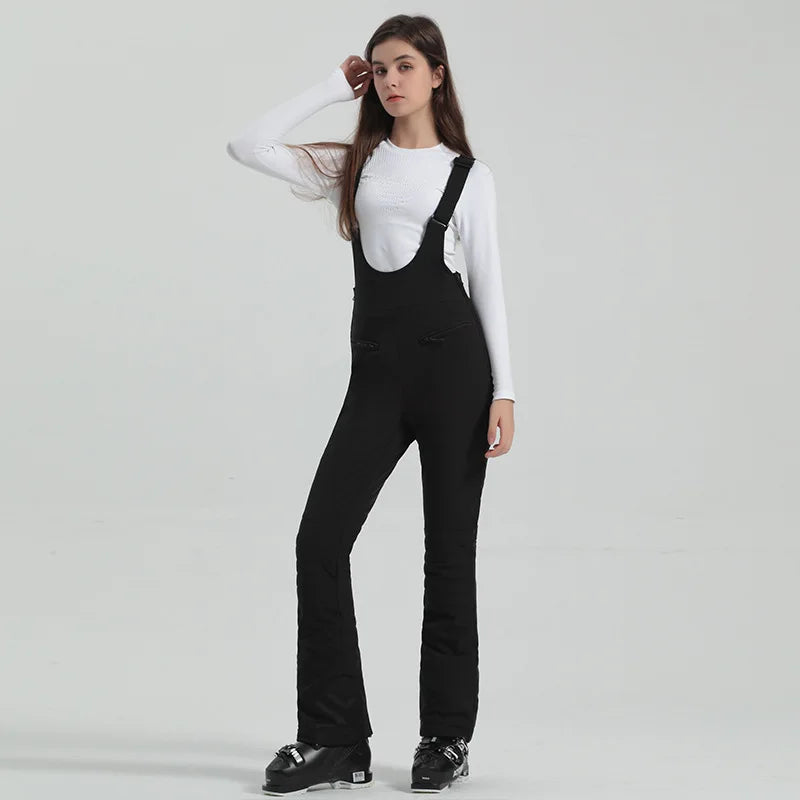 Winter New Skiing Pants 2025 Female Slim Snow Trousers Women Sport Windproof Ski Overalls Outdoor Mountain Snowboard Jumpsuits