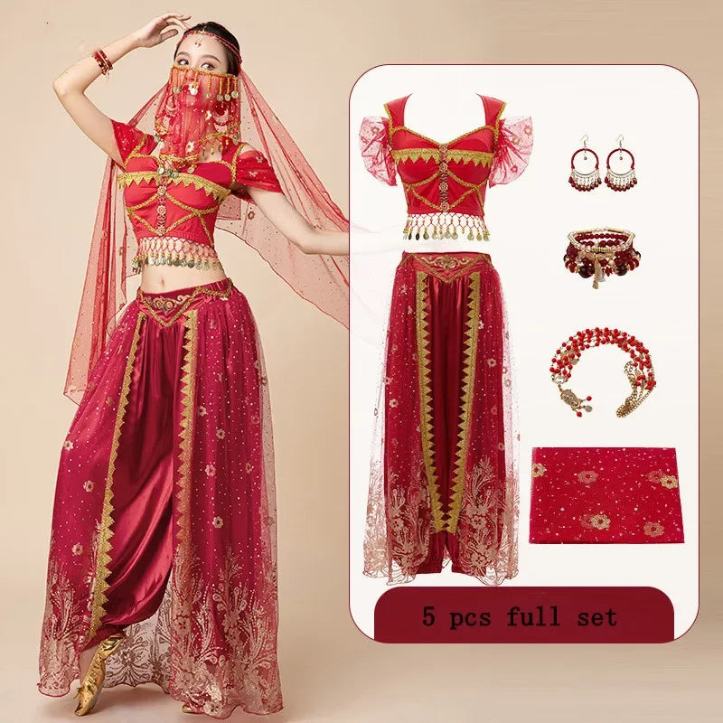 Belly Dance Dress Jasmine Princes Cosplay Dresses Han and Tang Chinese Style Cos Costume Girls female Belly Dance Outfits