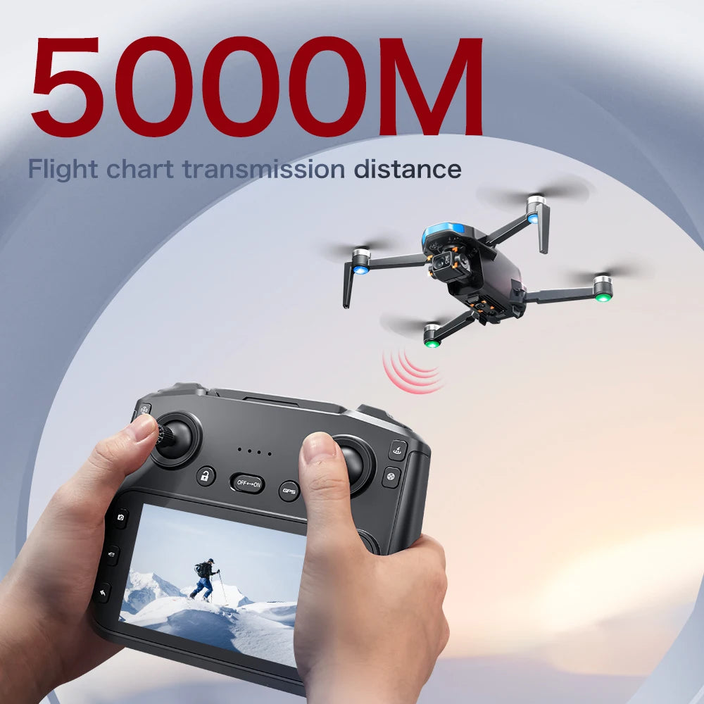 New S-X1 Profesional GPS Drone with 4K Camera 3-axis gimbal Aerial Brushless Large Screen Remote Control Quadcopter FPV Drones