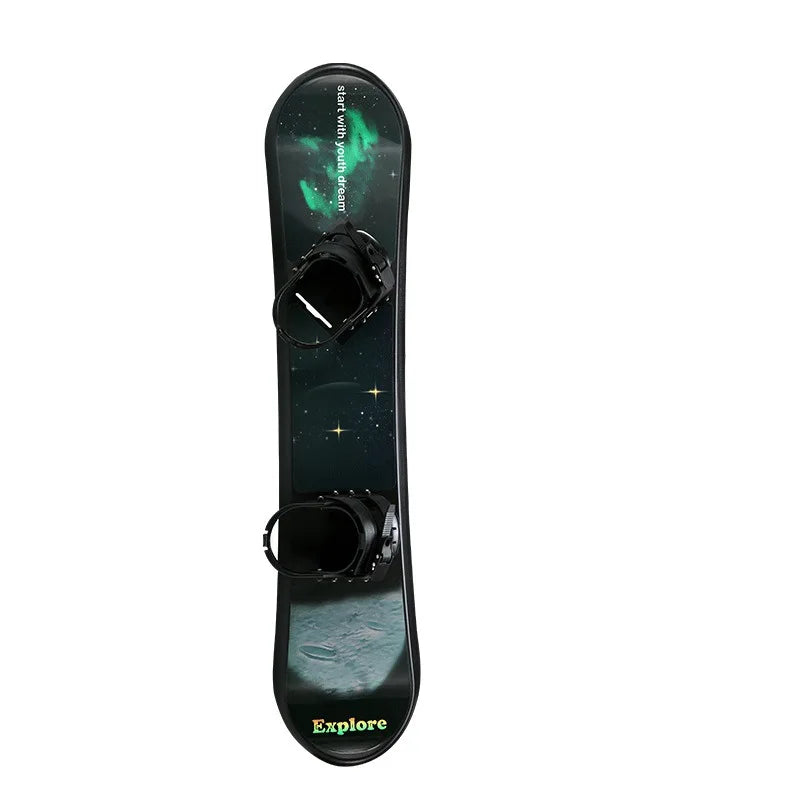 Outdoor snowboarding equipment in adult children's snowboard park