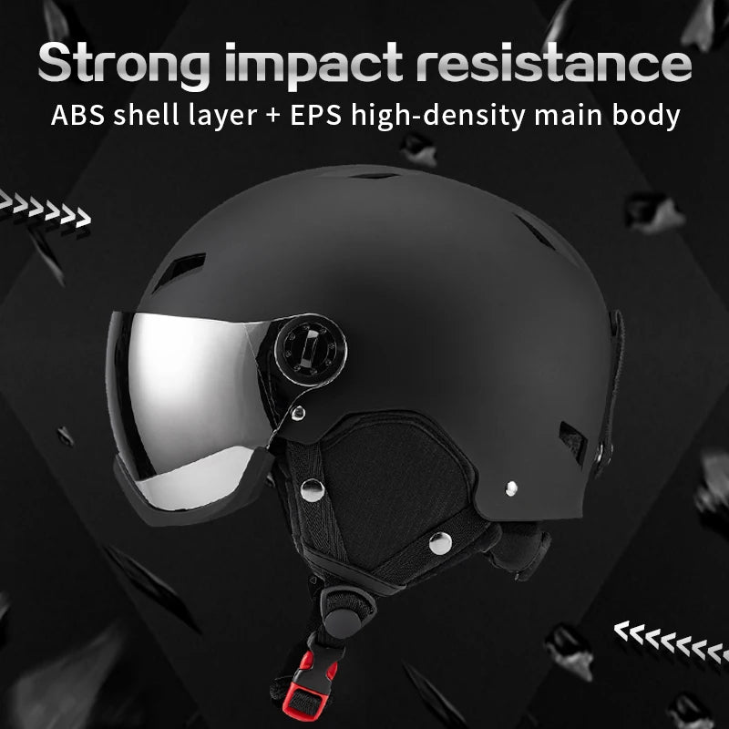 Eastinear's New Lightweight All-in-one Goggles Ski Helmet Men's and Women's Children's Outdoor Skiing and Snowboarding Equipment