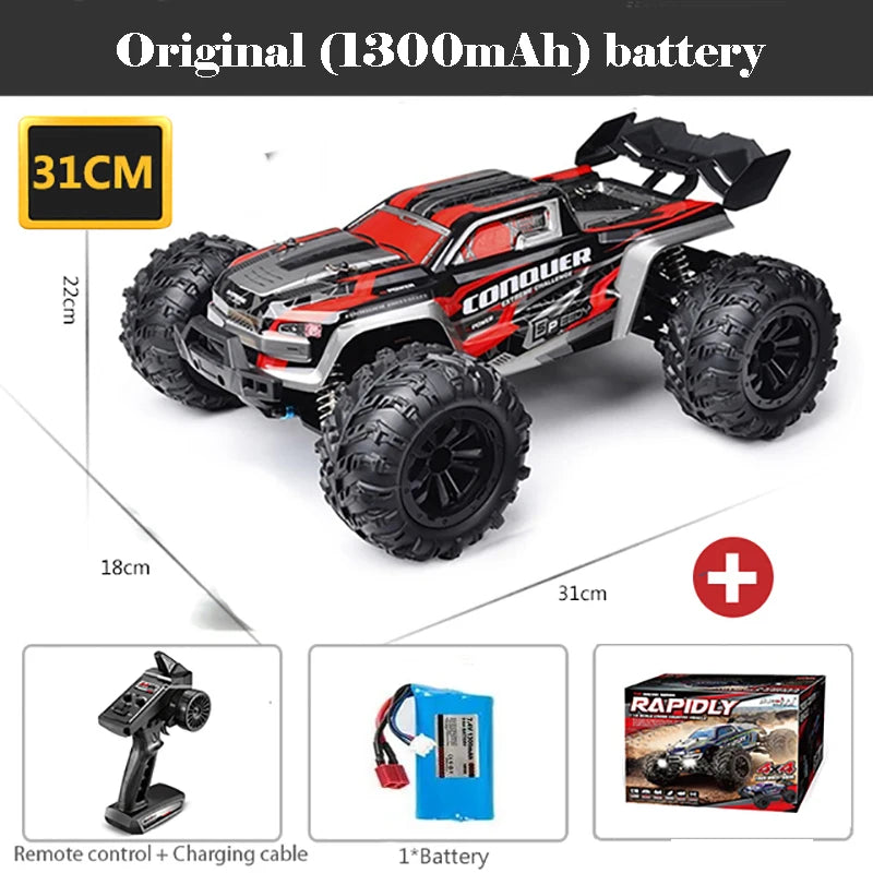 4WD 1:16 80KM/H Super Brushless 50KM/H Brushed RC Car 4x4 Off Road Remote Control High Speed Drift Racing Truck Toy Kids Adults