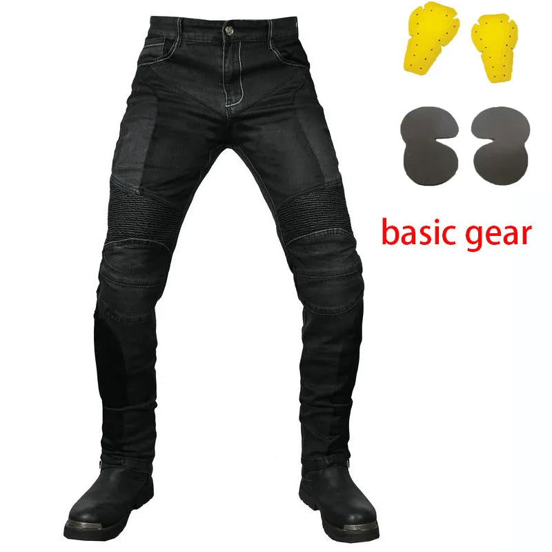 2024 New PK719 Upgrade Model Motorcycle Summer Riding Jeans With Breathable Net Knight CECertification Equipment Anti-fall Pants