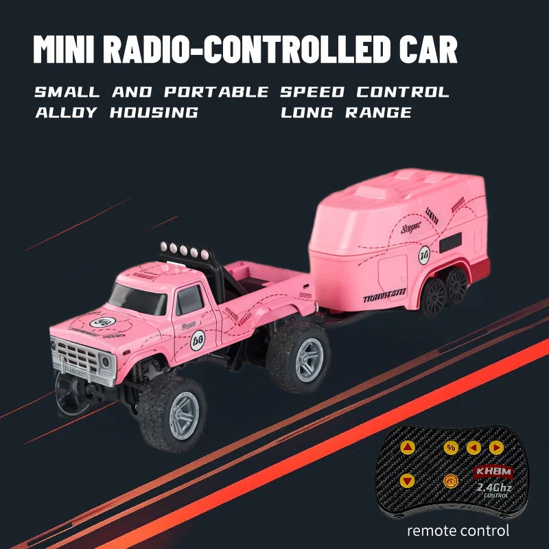 New RC Car MINI Alloy 1/64 Remote Control Car Convenient to Carry 60 Minutes of Work Time Children's Gifts Electronic Toys