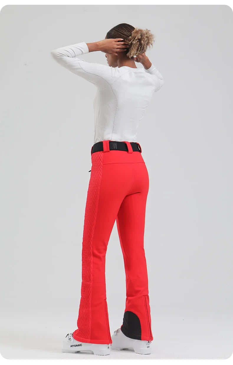 Ski Pants New Women's Double Board Slim Winter Windproof Waterproof Warm Outdoor Sports Ski Pants