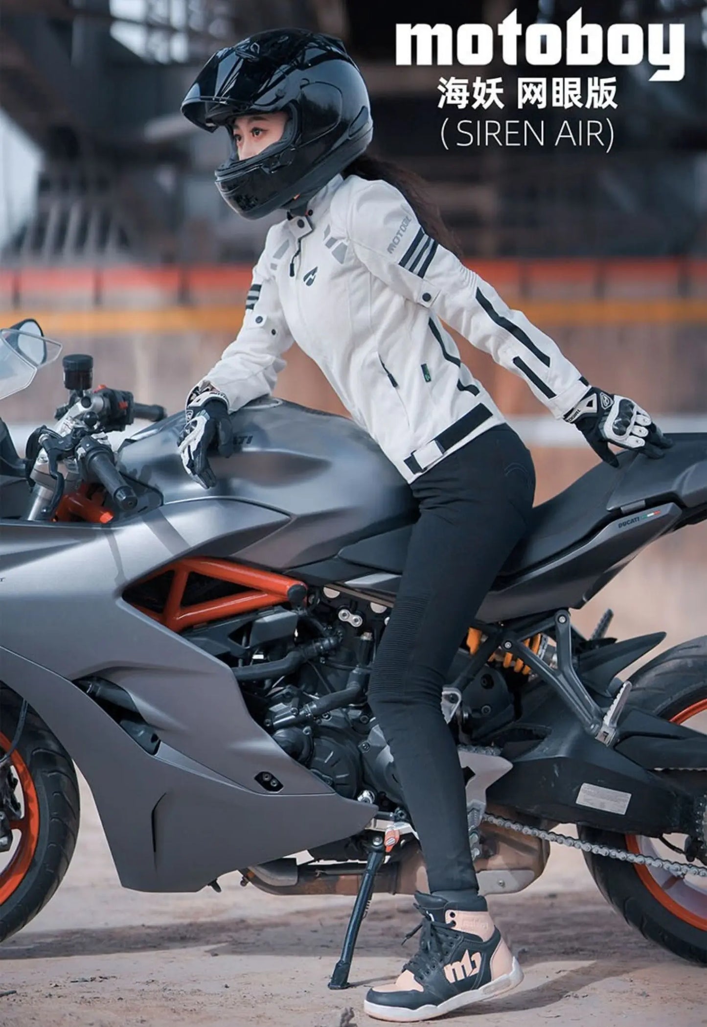 Women Motorcycle Jacket Four Seasons Breathable Lightweight Mesh Cycling Moto Jacket Protector Motocross Suit CE Protective