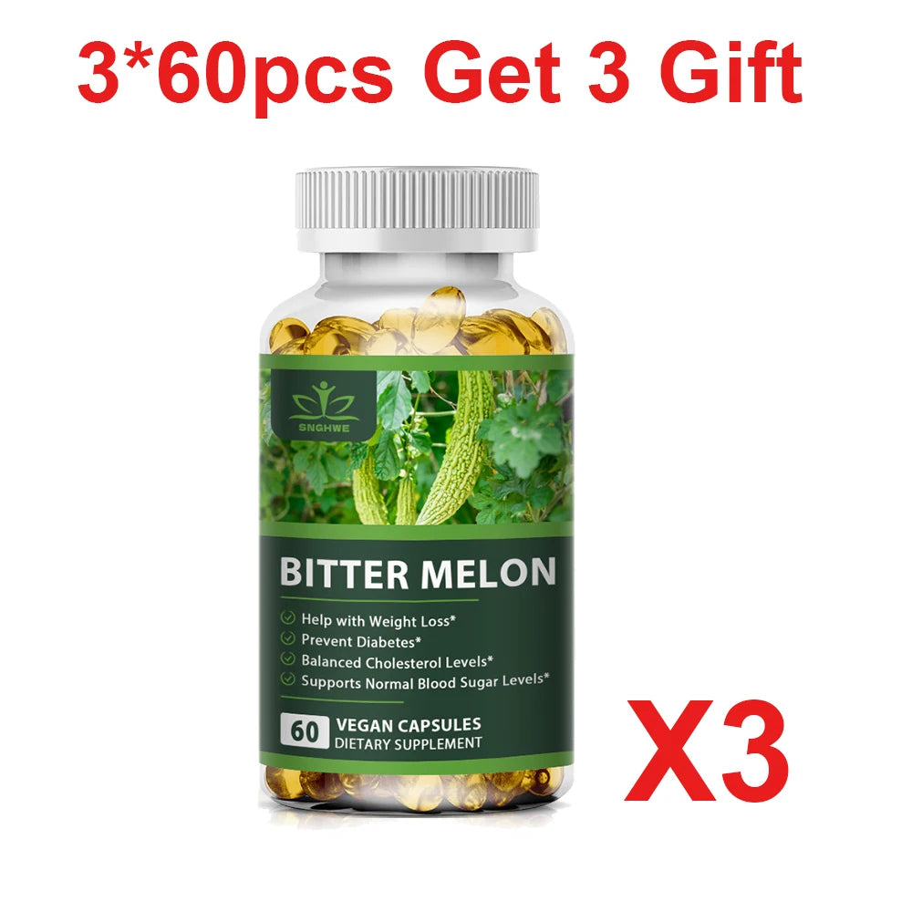 Plant insulin bitter melon capsules - blood sugar balance - healthy detoxification - skincare and beauty - digestive health
