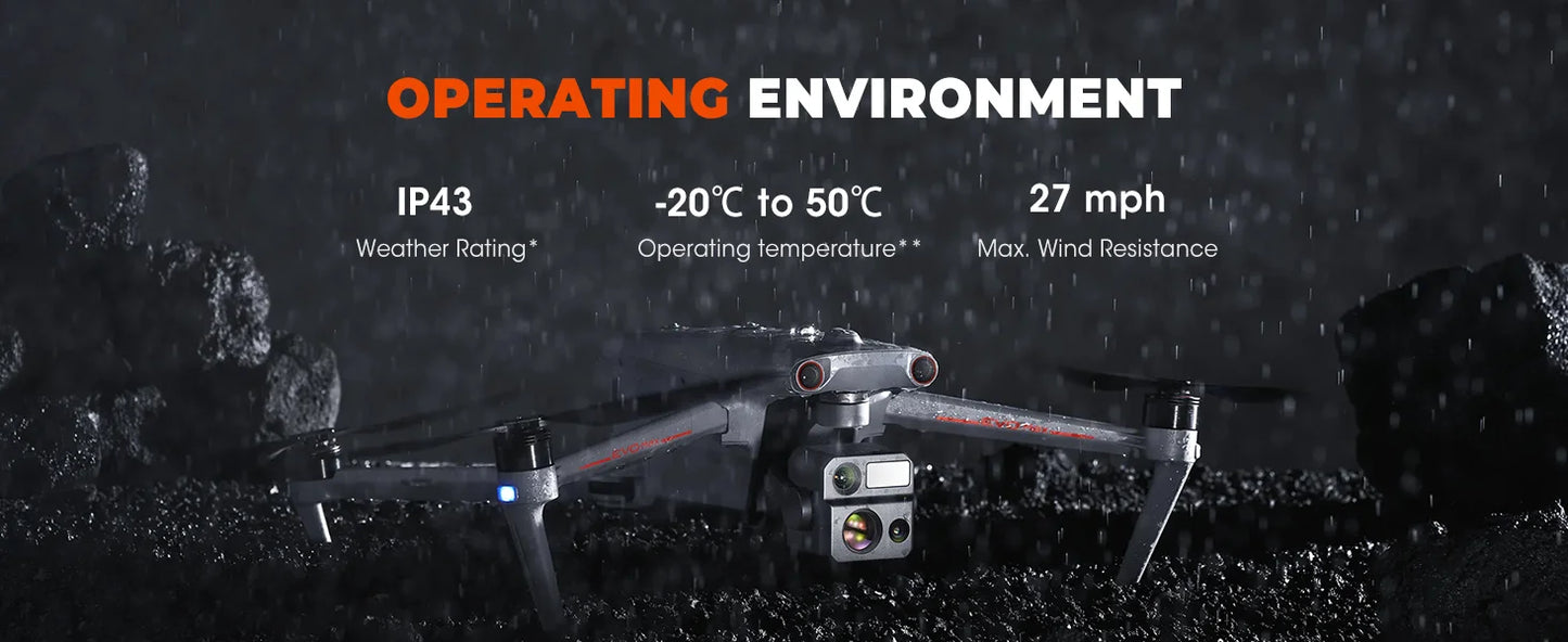 Autel Robotics EVO Max 4N V2, 4-in-1 Night Vision &Thermal Imaging Drone with 8K Professional GPS 25KM,Long Transmission Range