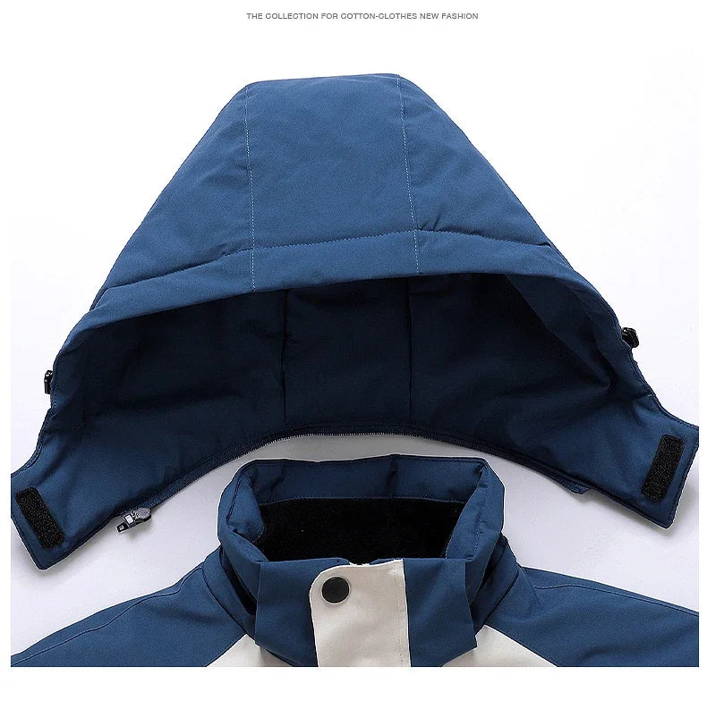 Winter Ski Suit Men Snow Parkas Super Warm Windproof Outdoor Sports Skiing Fleece Jackets and Pants Male Snowboard Wear Overalls