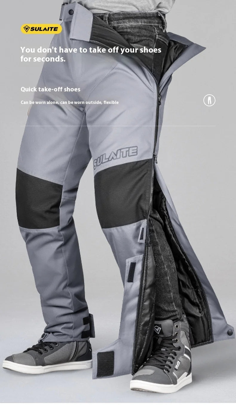 Motorcycle Riding Pants Quick Take Off Waterproof Windproof Thermal Protective Pants For Men And Women Winter Warm Racing Pants