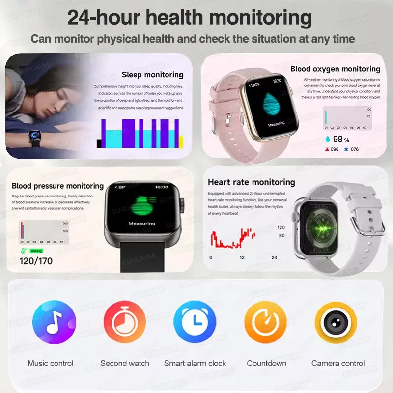 2026 New For iOS Watch Series 11 Smart Watch Ultra HD AMOLED GPS NFC Heart Rate IP68 Waterproof Sport Fitness Call Smartbracelet