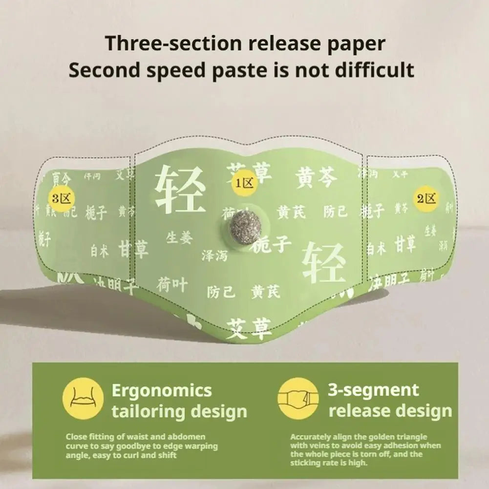 Body Shaping Patches Fast Burning Fat Mugwort belly button patch Improve Stomach Belly Slimming Stickers for Female Male