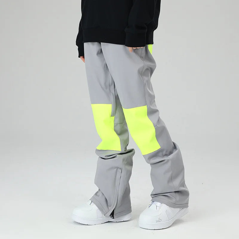 スノーボードウェア 보드복 Slim Fit Ski Pants for Men And Women Waterproof Thermal Stitching Skiwear