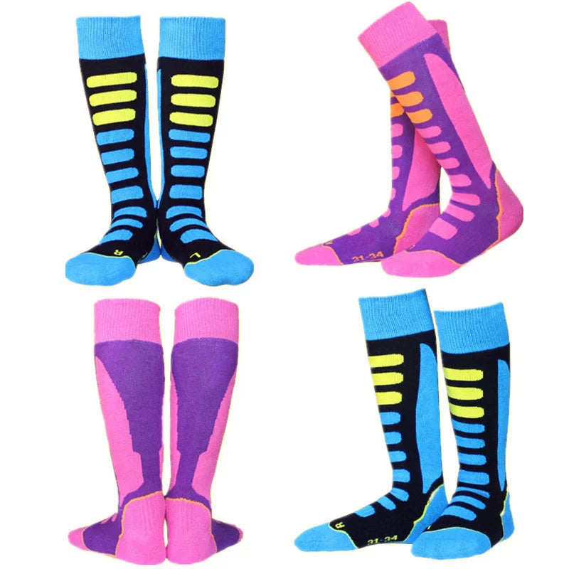 Cotton Ski Men Thermal Winter Socks Women Children Sports Socks Snowboarding Cycling Adult Skiing Thicker Leg Warm