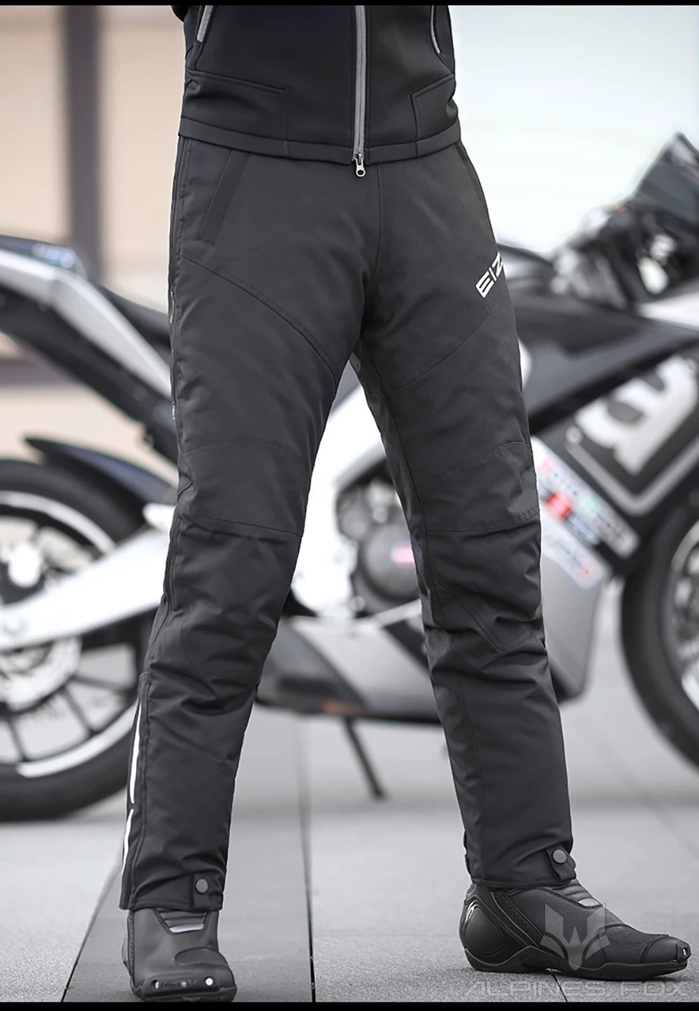 Winter Motorbike Trousers Men's Motorcycle Quick Release Pants Built in CE Protectors Warm Waterproof Off-road Motocross Pants