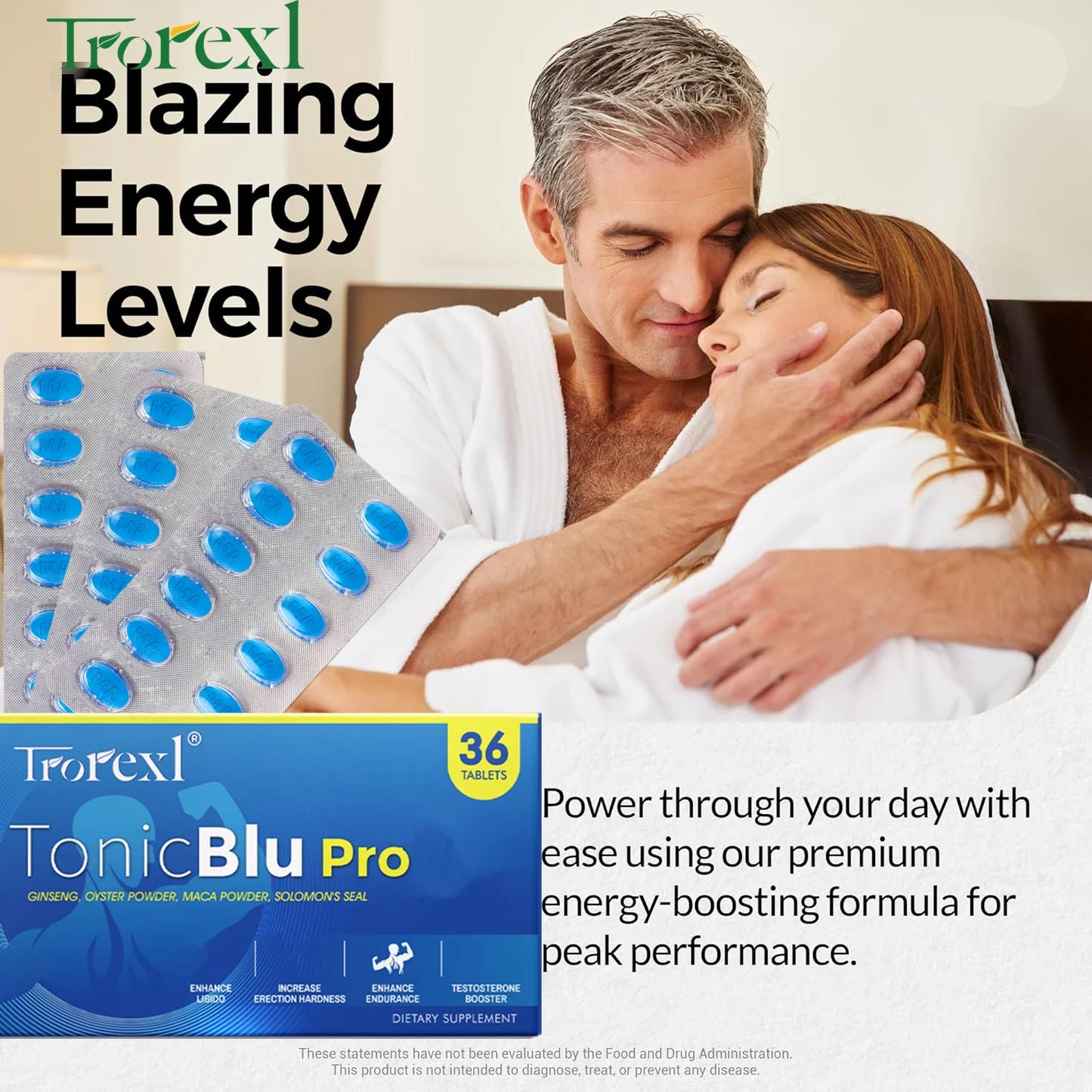 Trorexl-TonicBlu Pro Powerful High Purity Blue pills Natural Endurance Capsules for Men