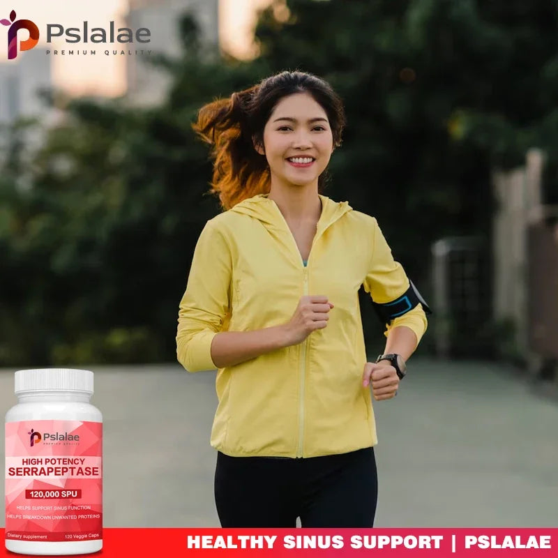 High Potency Serratiopeptidase Capsules - Supports Sinus Health and Airway Function ,and Improves Immunity Supplement