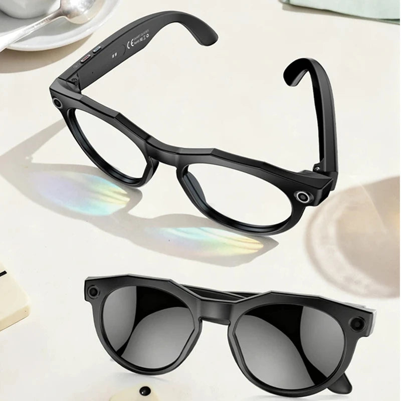 Lenovo 8K HD Smart Glasses Bluetooth music listening Voice Assistant Control 800MP Camera Bluetooth Call Translation Sunglasses