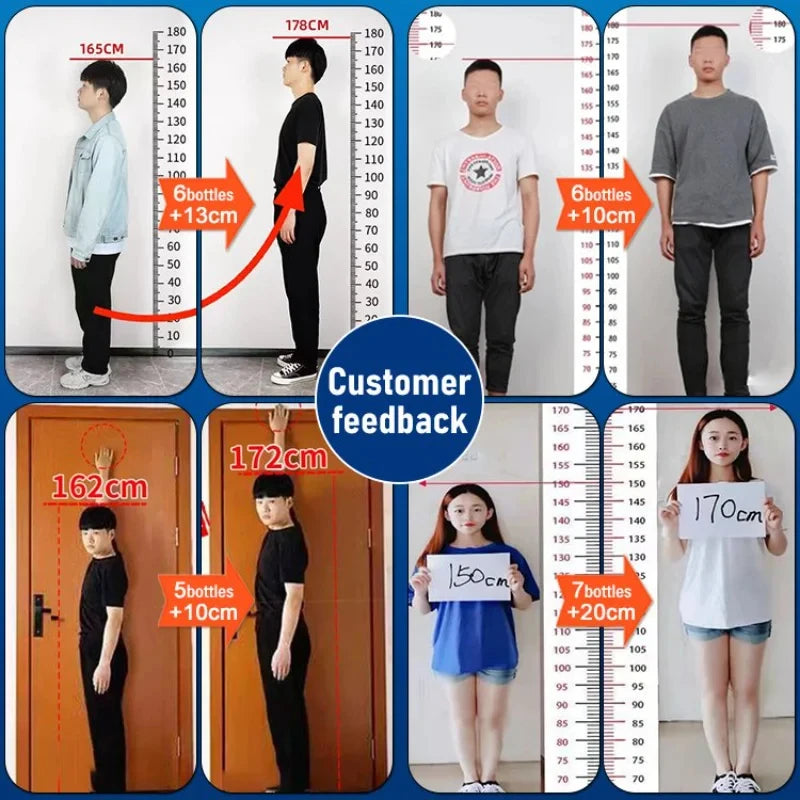 Height Growth Calcium Vitamin D Supplement Grow Taller Capsules Increase Bone Strength Hormone Enhancer for Adults Children