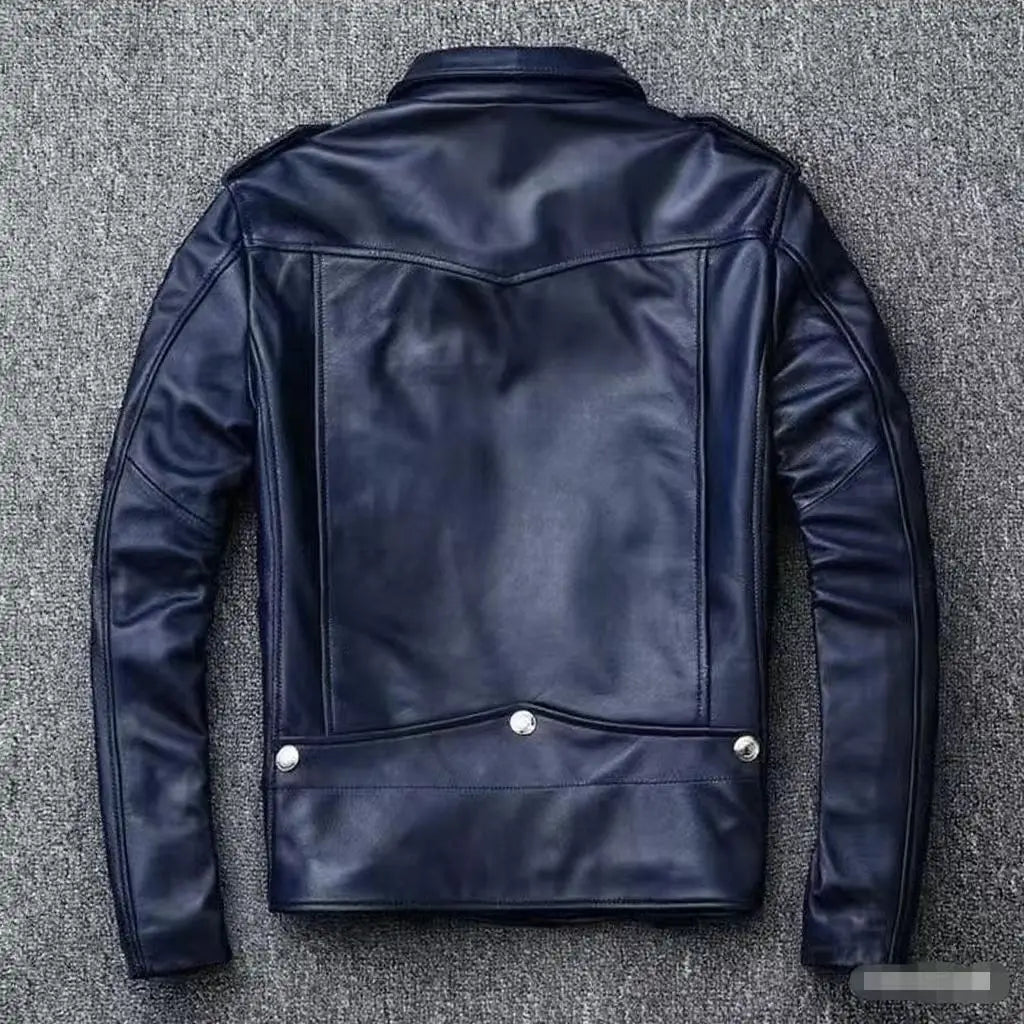 Men's PU Motorcycle Leather Jacket Thickened Autumn New Style Casual Versatile Slim Fit Large Size Men's Leather Jacket