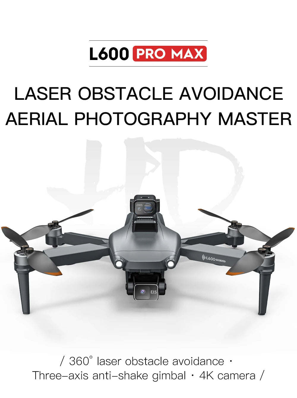L600 PRO MAX / PRO GPS Drone Professional 4K HD Dual Camera 3-Axis PTZ Brushless Obstacle Avoidance 5G WIFI RC Quadcopter Toys