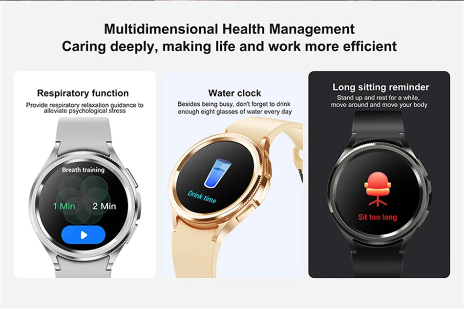 New Smartwatch Men GPS NFC Health Monitoring Heart Rate Blood Oxygen AI Voice Assistant Bluetooth Call Smart Watch 6 Classics