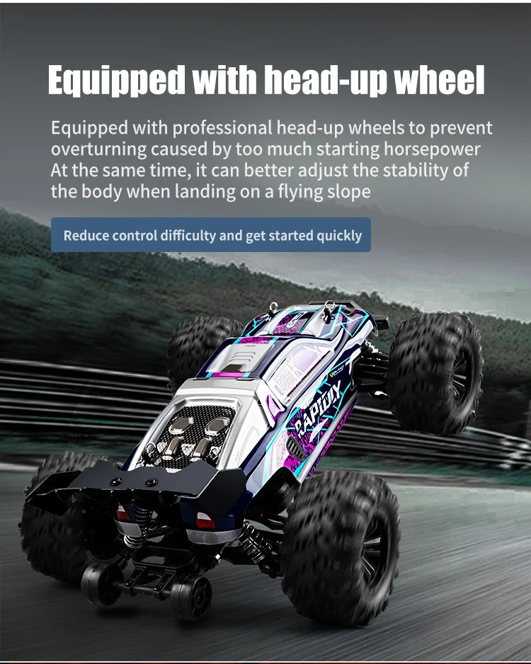 4WD 1:16 80KM/H Super Brushless 50KM/H Brushed RC Car 4x4 Off Road Remote Control High Speed Drift Racing Truck Toy Kids Adults