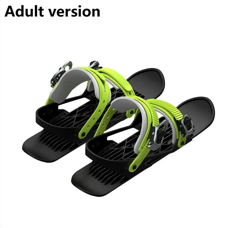 Mini Short Skis For Outdoor Snow Ski Boots Snowboards Portable Ice Skates And Snow Boots For Winter Travel