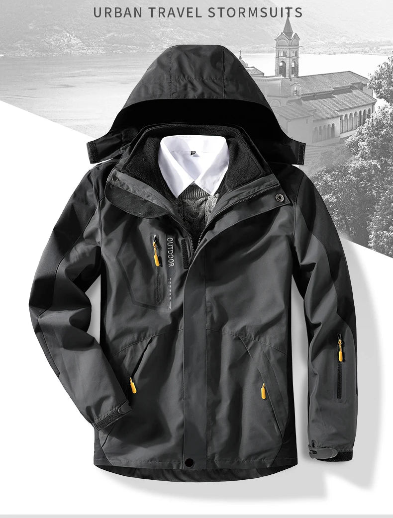 Winter Ski Jacket Men Warm Skiing Snowboard Trekking Jackets Windproof Waterproof Breathable Snow Coats Jacket For Men