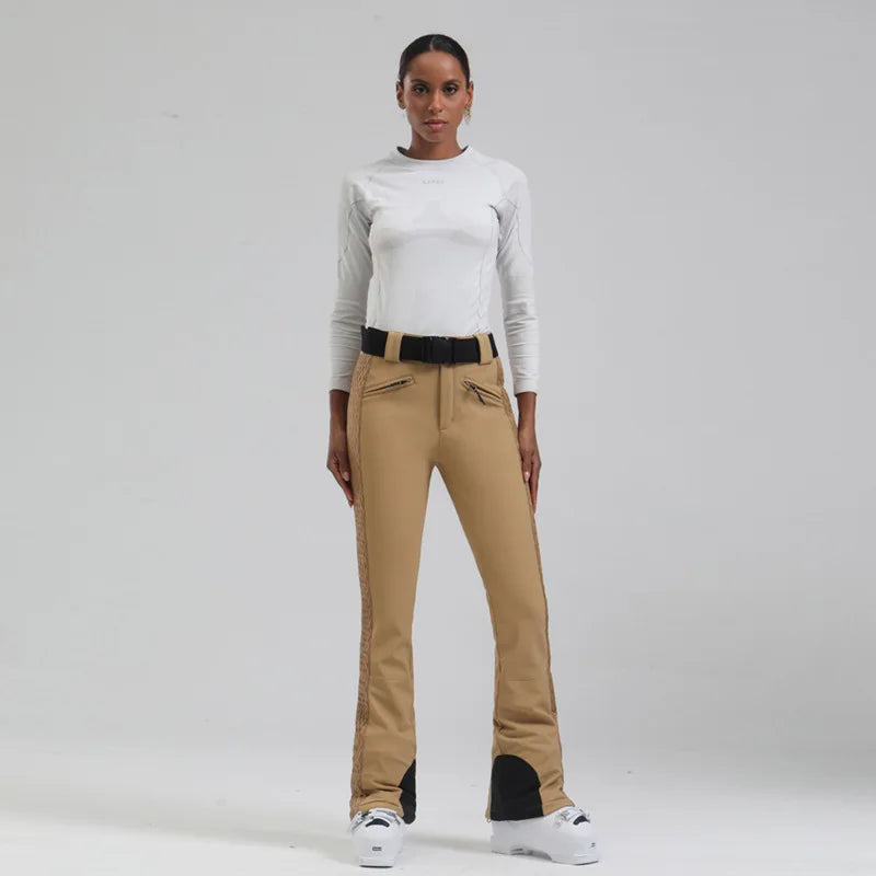 Ski Pants New Women's Double Board Slim Winter Windproof Waterproof Warm Outdoor Sports Ski Pants