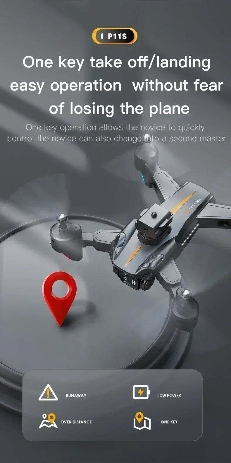 New P11 Max GPS Drone 8K HD 5G Professional Aerial Photography Dual Camera Obstacle Avoidanc Brushless Quadrotor 20000M 2026