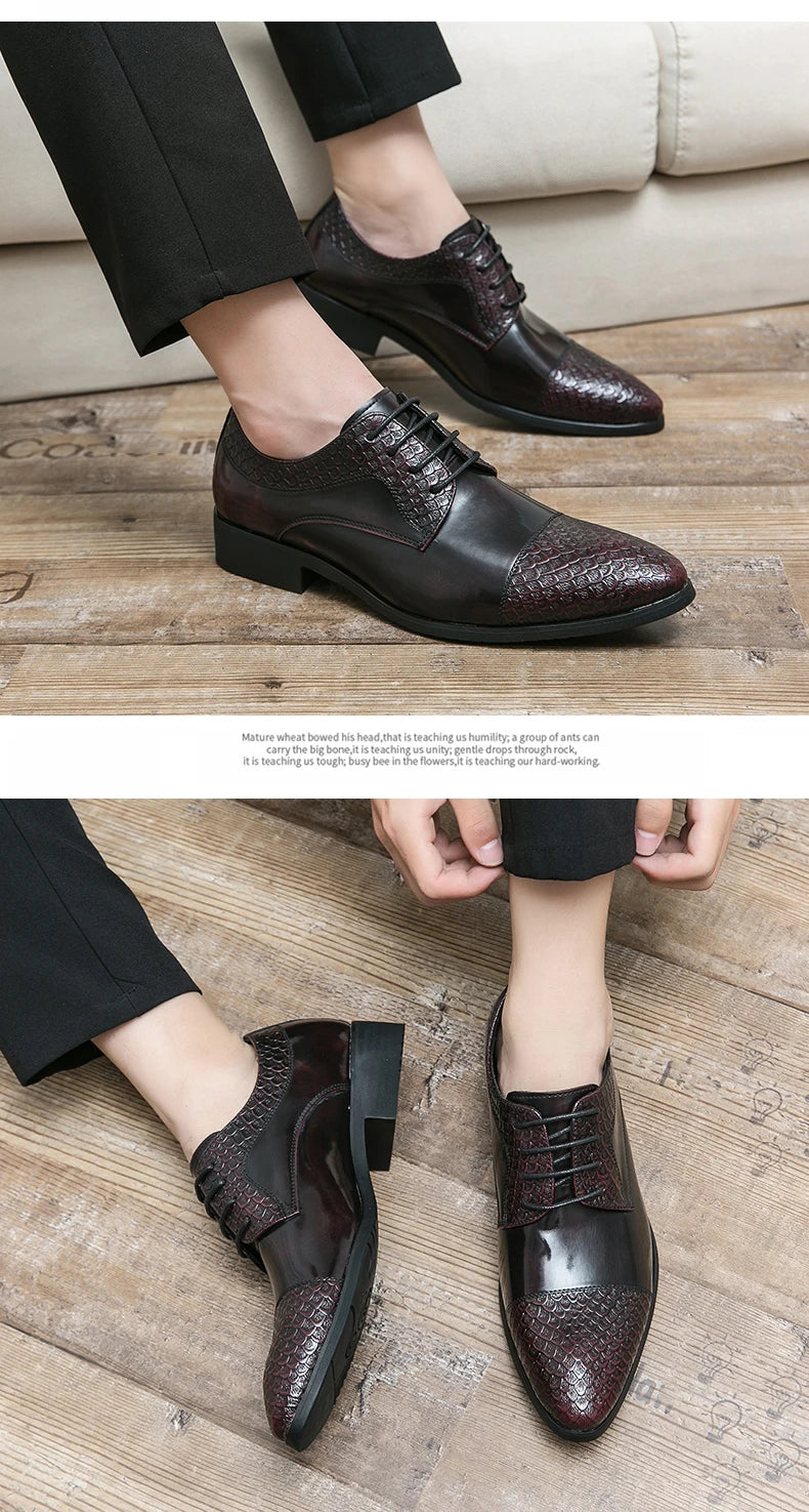 Dress Shoes Man Classic Casual Business Leather Shoes Men Formal Wedding Office Leather Shoes For Men Social Shoe Male