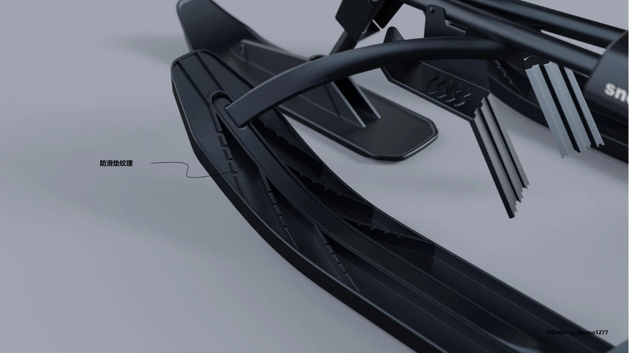 120kg Load Capacity Ski Car Snowboard Snowmobile Motorcycle Children Adult Sled Snowfield Power Assist Free Skating Snowmobile