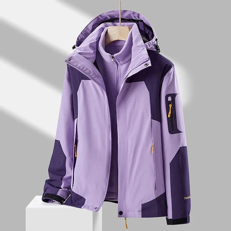 Women Ski Jacket+Pants Winter Warm Windproof Ski Suit Female Snowboard Snow Coat Trousers Outdoor Sports Camping Brand Ovearalls