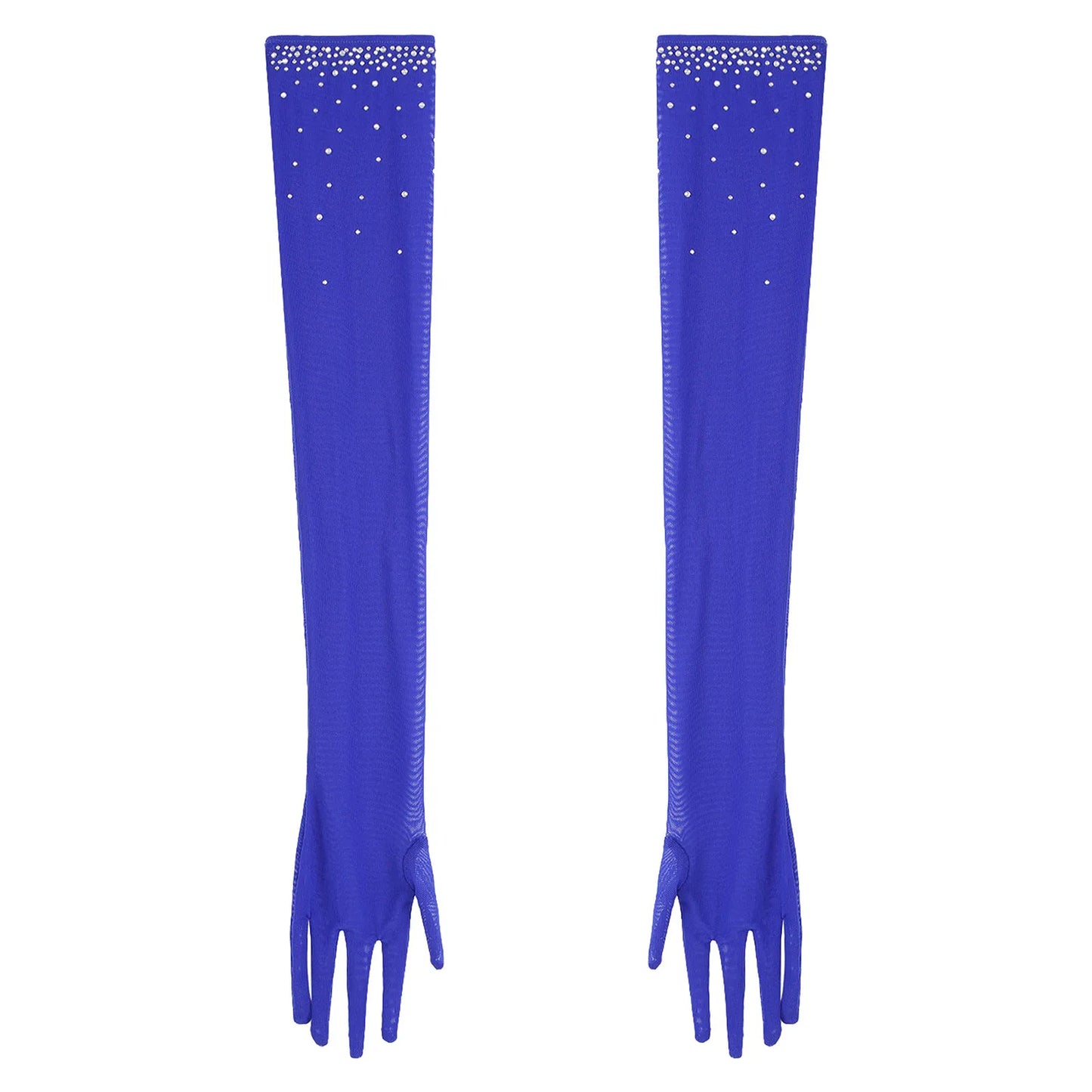 Womens Latin Dance Dress Sheer Mesh Patchwork Tiered Tassel Bodysuit Dress and Gloves for Tango Samba Dance Ballroom Dancewear