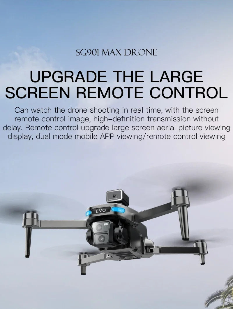 Lenovo SG901 MAX GPS Drone Professional 8K Aerial HD Avoiding Obstacle with Larger Screen Remote Control Folding Brushless Drone