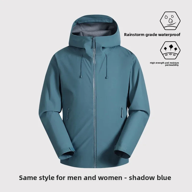 All-Weather Waterproof Hiking Jacket, High Breathability Mountaineering Coat for Men & Women