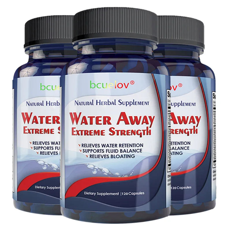 Bcuelov diuretic weight loss supplement capsules help eliminate excess water, bloating, edema, healthy urination, cleansing