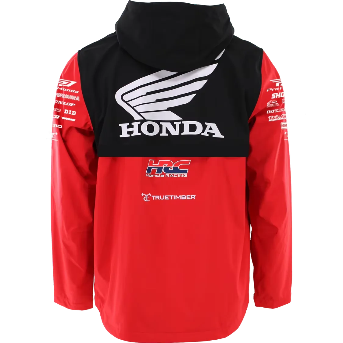 Honda TrueTimber Red and Black Lightweight Wind Jacket Men's and Women's HRC Outdoor Cycling Clothing HONDA MOTO Motorcycle Jack